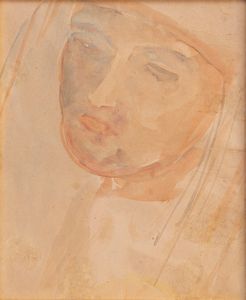 PIO SEMEGHINI : Volto  - Asta Asta a tempo di Arte Moderna e Contemporanea - Associazione Nazionale - Case d'Asta italiane