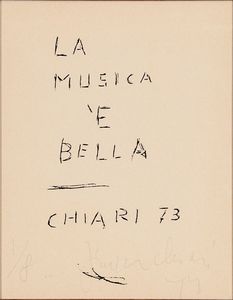 Giuseppe Chiari - La musica  bella