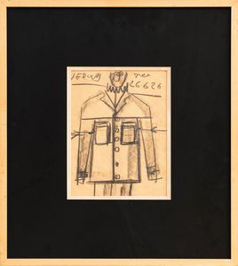 EMILIO VEDOVA : Modello di giaccone  - Asta Asta a tempo di Arte Moderna e Contemporanea - Associazione Nazionale - Case d'Asta italiane