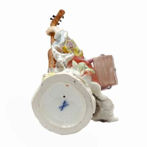 Meissen, gruppo in porcellana policroma  - Asta Asta web only - Associazione Nazionale - Case d'Asta italiane