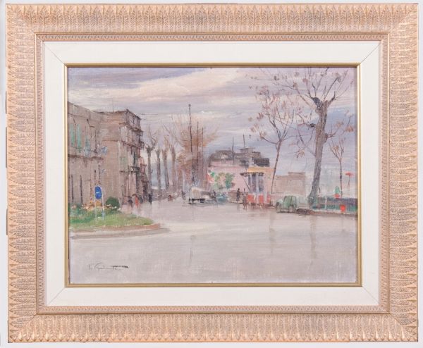 Scorcio urbano  - Asta PARADE II - Dipinti del XIX e XX secolo  - Associazione Nazionale - Case d'Asta italiane