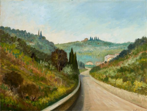 Paesaggio  - Asta PARADE II - Dipinti del XIX e XX secolo  - Associazione Nazionale - Case d'Asta italiane