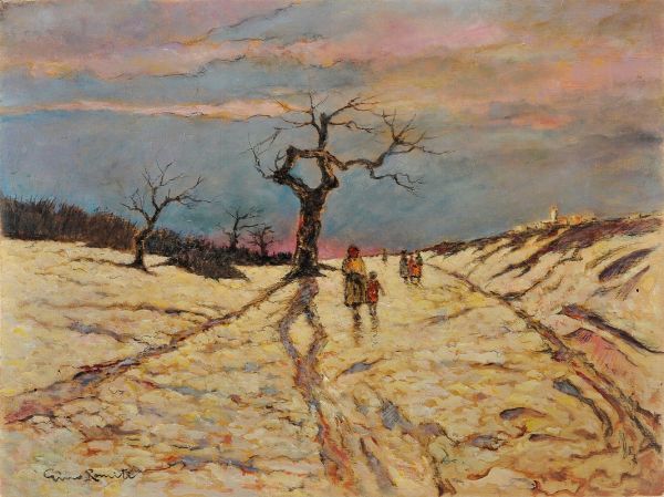 Paesaggio  - Asta PARADE II - Dipinti del XIX e XX secolo  - Associazione Nazionale - Case d'Asta italiane