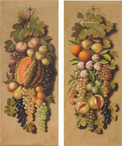 Coppia di �Nature morte�  - Asta PARADE II - Dipinti del XIX e XX secolo  - Associazione Nazionale - Case d'Asta italiane