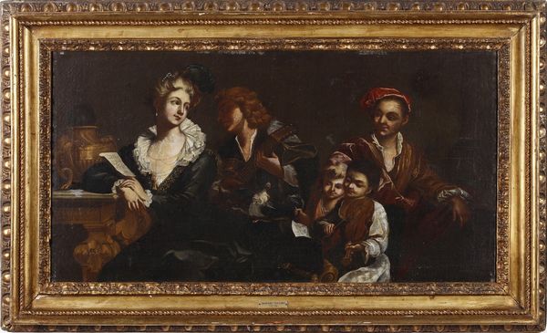 TRAVERSI GASPARE (1722 - 1769) : Ambito di. La serenata  - Asta Asta 395 | ARTE ANTICA E DEL XIX SECOLO Online - Associazione Nazionale - Case d'Asta italiane