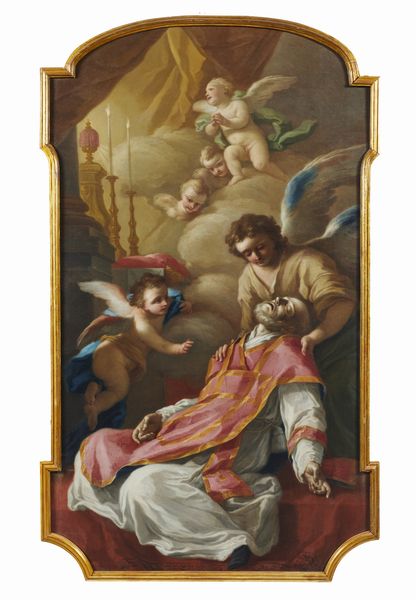 ARTISTA NAPOLETANO DEL XVIII SECOLO : Morte di Sant'Andrea Avellino  - Asta Asta 395 | ARTE ANTICA E DEL XIX SECOLO Online - Associazione Nazionale - Case d'Asta italiane