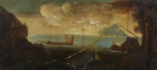 ARTISTA DEL XVIII SECOLO : Marina con barche  - Asta Asta 395 | ARTE ANTICA E DEL XIX SECOLO Online - Associazione Nazionale - Case d'Asta italiane