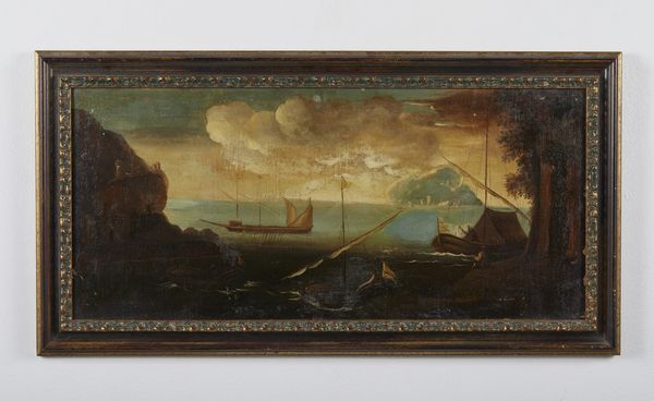 ARTISTA DEL XVIII SECOLO : Marina con barche  - Asta Asta 395 | ARTE ANTICA E DEL XIX SECOLO Online - Associazione Nazionale - Case d'Asta italiane