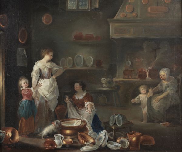 ARTISTA DEL XVIII SECOLO : Scena d'interno  - Asta Asta 395 | ARTE ANTICA E DEL XIX SECOLO Online - Associazione Nazionale - Case d'Asta italiane