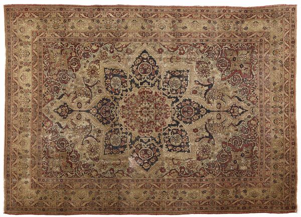 KIRMAN LAVER : Tappeto persiano  - Asta Asta 395 | ARTE ANTICA E DEL XIX SECOLO Online - Associazione Nazionale - Case d'Asta italiane