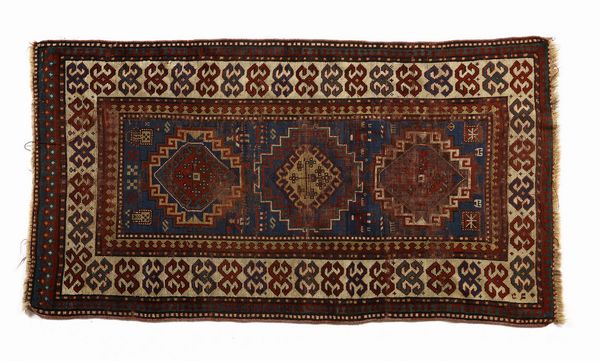 KAZAK : Tappeto Bordjalu  - Asta Asta 395 | ARTE ANTICA E DEL XIX SECOLO Online - Associazione Nazionale - Case d'Asta italiane