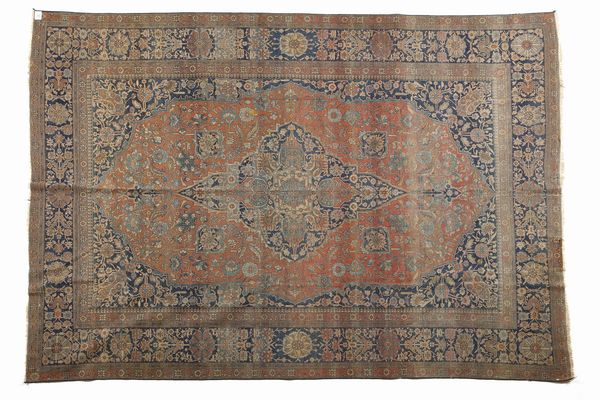 KASHAN : Tappeto Mothashem  - Asta Asta 395 | ARTE ANTICA E DEL XIX SECOLO Online - Associazione Nazionale - Case d'Asta italiane