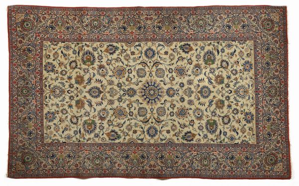 KASHAN : Tappeto persiano  - Asta Asta 395 | ARTE ANTICA E DEL XIX SECOLO Online - Associazione Nazionale - Case d'Asta italiane