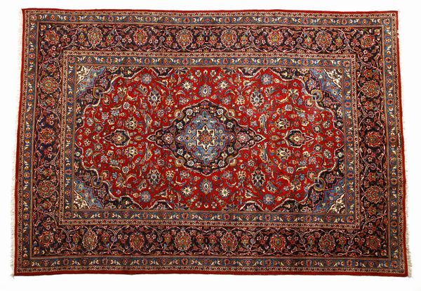 MANIFATTURA PERSIANA : Tappeto Kashan  - Asta Asta 395 | ARTE ANTICA E DEL XIX SECOLO Online - Associazione Nazionale - Case d'Asta italiane