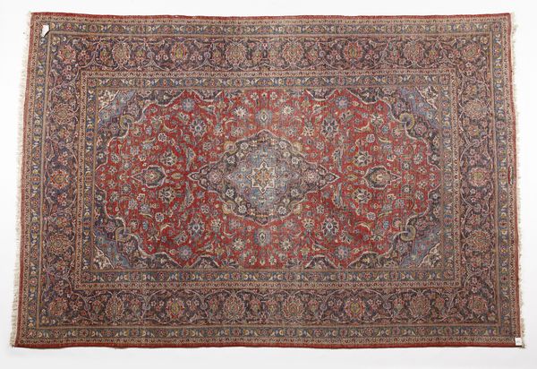 MANIFATTURA PERSIANA : Tappeto Kashan  - Asta Asta 395 | ARTE ANTICA E DEL XIX SECOLO Online - Associazione Nazionale - Case d'Asta italiane