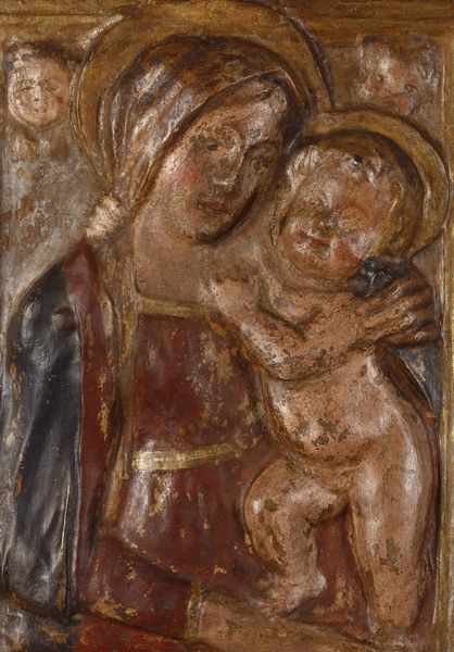 PLASTICATORE CENTROITALIANO DEL XVII SECOLO : Altorilievo in cartapesta policroma raffigurante Madonna con Bambino  - Asta Asta 395 | ARTE ANTICA E DEL XIX SECOLO Online - Associazione Nazionale - Case d'Asta italiane