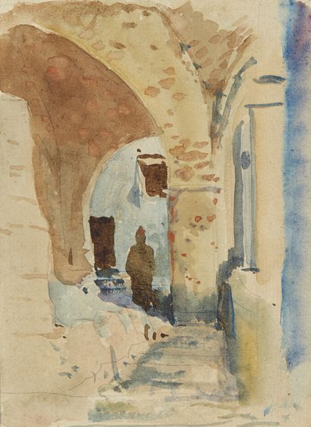 ARTISTA ITALIANO DEL XIX SECOLO : Monaco in un porticato  - Asta Asta 395 | ARTE ANTICA E DEL XIX SECOLO Online - Associazione Nazionale - Case d'Asta italiane