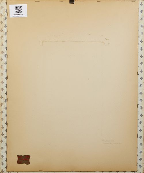 ARTISTA ITALIANO DEL XIX SECOLO : Monaco in un porticato  - Asta Asta 395 | ARTE ANTICA E DEL XIX SECOLO Online - Associazione Nazionale - Case d'Asta italiane