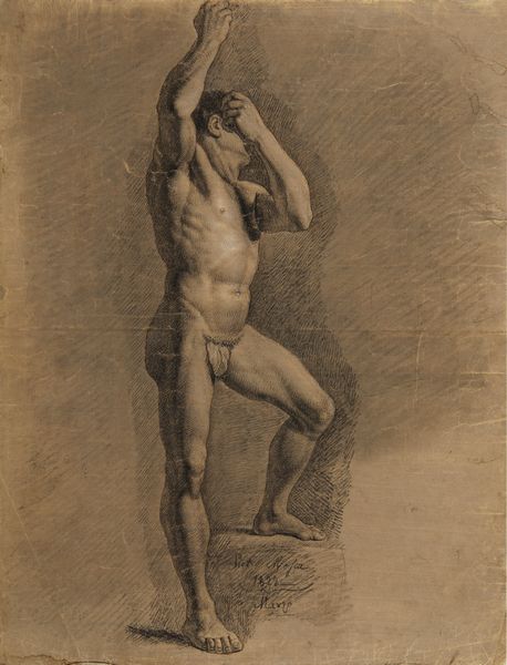 MOSCA PIETRO VINCENZO (1800 - 1876) : Studio di nudo maschile  - Asta Asta 395 | ARTE ANTICA E DEL XIX SECOLO Online - Associazione Nazionale - Case d'Asta italiane