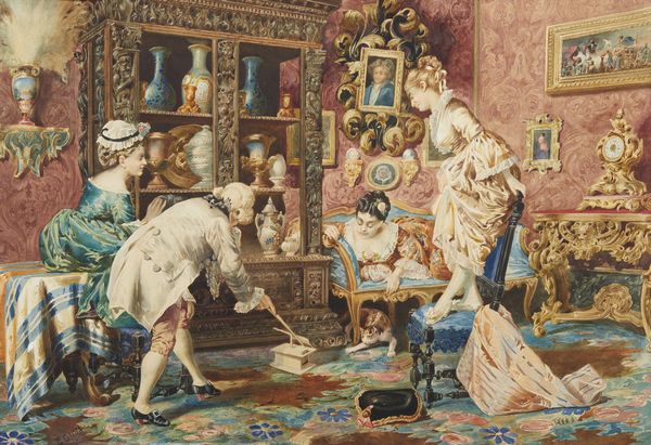 GIOJA BELISARIO (1829 - 1906) : Dal modello di. Stuzzicando il gatto  - Asta Asta 395 | ARTE ANTICA E DEL XIX SECOLO Online - Associazione Nazionale - Case d'Asta italiane