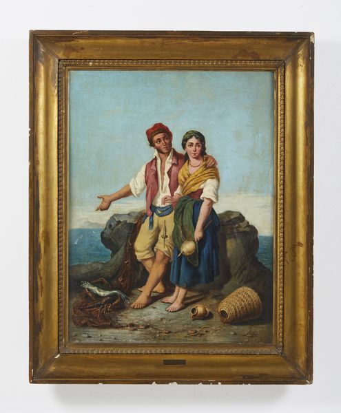 ARTISTA ITALIANO DEL XIX SECOLO : Coppia di personaggi in costume napoletano  - Asta Asta 395 | ARTE ANTICA E DEL XIX SECOLO Online - Associazione Nazionale - Case d'Asta italiane