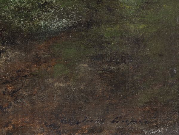 DUPR� JULES (1811 - 1889) : Paesaggio notturno con personaggi  - Asta Asta 395 | ARTE ANTICA E DEL XIX SECOLO Online - Associazione Nazionale - Case d'Asta italiane