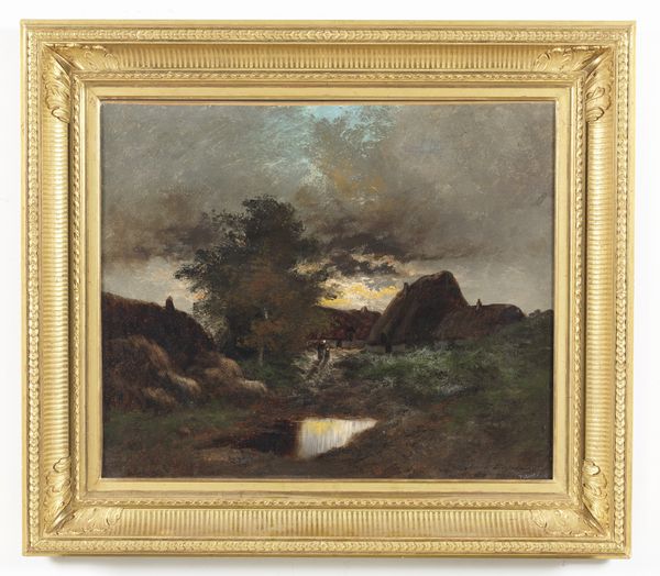 DUPR� JULES (1811 - 1889) : Paesaggio notturno con personaggi  - Asta Asta 395 | ARTE ANTICA E DEL XIX SECOLO Online - Associazione Nazionale - Case d'Asta italiane