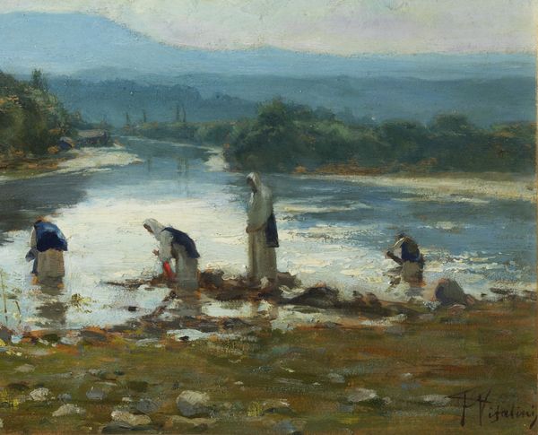 VITALINI FRANCESCO (1865 - 1905) : Lavandaie al fiume  - Asta Asta 395 | ARTE ANTICA E DEL XIX SECOLO Online - Associazione Nazionale - Case d'Asta italiane