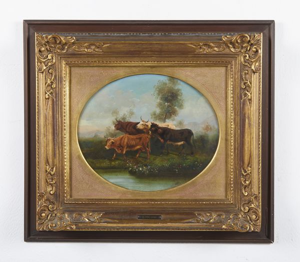 MILONE ANTONIO (1834 - 1919) : Buoi presso uno specchio d'acqua  - Asta Asta 395 | ARTE ANTICA E DEL XIX SECOLO Online - Associazione Nazionale - Case d'Asta italiane