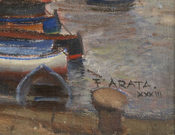 ARATA FRANCESCO (1890 - 1956) : Barche in porto  - Asta Asta 395 | ARTE ANTICA E DEL XIX SECOLO Online - Associazione Nazionale - Case d'Asta italiane