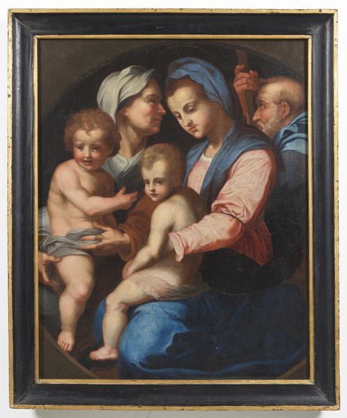 ARTISTA DEL XVI SECOLO : Sacra famiglia  - Asta Asta 395 | ARTE ANTICA E DEL XIX SECOLO Online - Associazione Nazionale - Case d'Asta italiane
