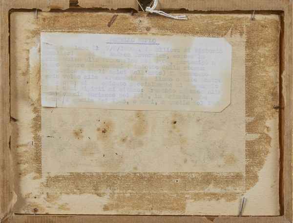 MERLO METELLO (1886 - 1964) : Scorcio di paese  - Asta Asta 395 | ARTE ANTICA E DEL XIX SECOLO Online - Associazione Nazionale - Case d'Asta italiane