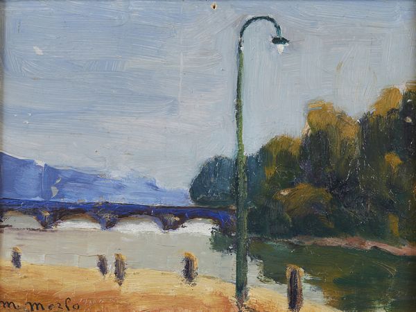 MERLO METELLO (1886 - 1964) : Paesaggio fluviale  - Asta Asta 395 | ARTE ANTICA E DEL XIX SECOLO Online - Associazione Nazionale - Case d'Asta italiane