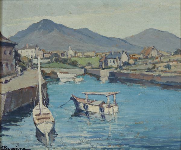 BOGGIONE ENRICO  (1889 - 1985) : Paesaggio inglese, Cornovaglia  - Asta Asta 395 | ARTE ANTICA E DEL XIX SECOLO Online - Associazione Nazionale - Case d'Asta italiane