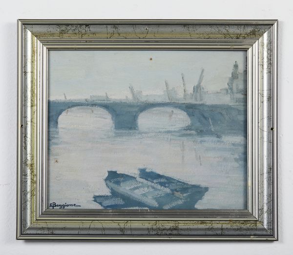 BOGGIONE ENRICO  (1889 - 1985) : Tamigi  - Asta Asta 395 | ARTE ANTICA E DEL XIX SECOLO Online - Associazione Nazionale - Case d'Asta italiane