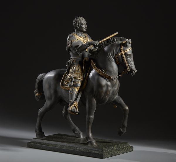 BRONZISTA ITALIANO DEL XIX SECOLO : Monumento equestre al Gattamelata (dal modello di Donatello)  - Asta Asta 395 | ARTE ANTICA E DEL XIX SECOLO Online - Associazione Nazionale - Case d'Asta italiane