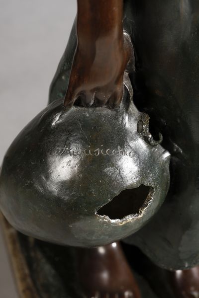 AURISICCHIO VINCENZO (1855 - 1926) : Bambina  - Asta Asta 395 | ARTE ANTICA E DEL XIX SECOLO Online - Associazione Nazionale - Case d'Asta italiane