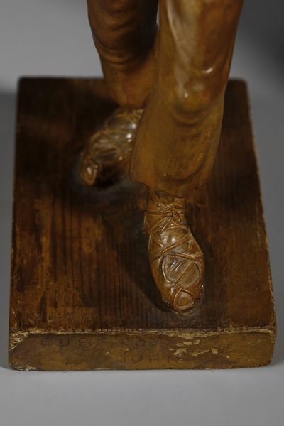 SCULTORE DEL XX SECOLO : Coppia di sculture in terracotta raffiguranti popolani  - Asta Asta 395 | ARTE ANTICA E DEL XIX SECOLO Online - Associazione Nazionale - Case d'Asta italiane