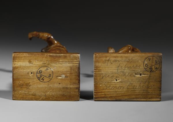 SCULTORE DEL XX SECOLO : Coppia di sculture in terracotta raffiguranti popolani  - Asta Asta 395 | ARTE ANTICA E DEL XIX SECOLO Online - Associazione Nazionale - Case d'Asta italiane