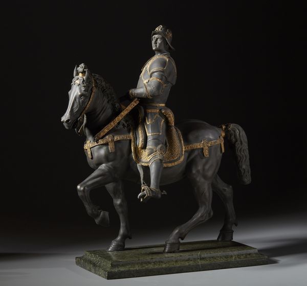 BRONZISTA ITALIANO DEL XIX-XX SECOLO : Monumento equestre a Bartolomeo Colleoni (dal modello di Andrea del Verrocchio)  - Asta Asta 395 | ARTE ANTICA E DEL XIX SECOLO Online - Associazione Nazionale - Case d'Asta italiane