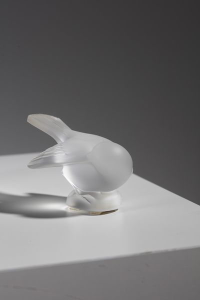 LALIQUE : Gruppo di sei ferma carte raffiguranti animali in vetro bianco opalescente  - Asta Asta 395 | ARTE ANTICA E DEL XIX SECOLO Online - Associazione Nazionale - Case d'Asta italiane