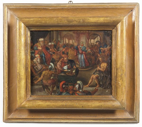 ARTISTA NORDEUROPEO DEL XVII SECOLO : Il processo di Ges�  - Asta Asta 395 | ARTE ANTICA E DEL XIX SECOLO Online - Associazione Nazionale - Case d'Asta italiane