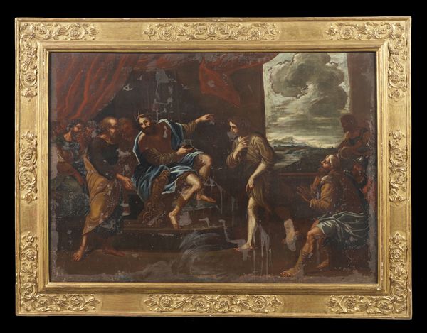 ARTISTA DEL XVII SECOLO : Giuseppe spiega i sogni al faraone  - Asta Asta 395 | ARTE ANTICA E DEL XIX SECOLO Online - Associazione Nazionale - Case d'Asta italiane