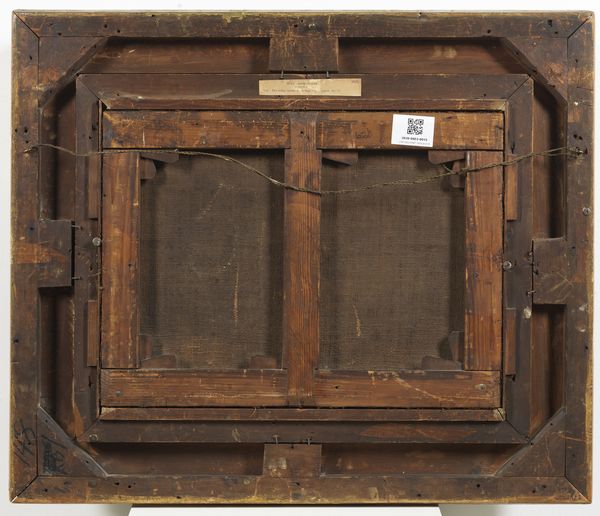 Pittore bambocciante del XVII secolo : Riposo durante la fuga in Egitto  - Asta Asta 395 | ARTE ANTICA E DEL XIX SECOLO Online - Associazione Nazionale - Case d'Asta italiane