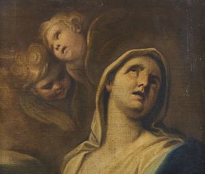 ARTISTA ITALIANO DEL XVII-XVIII SECOLO : Madonna con angeli  - Asta Asta 395 | ARTE ANTICA E DEL XIX SECOLO Online - Associazione Nazionale - Case d'Asta italiane