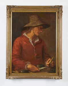 ARTISTA ITALIANO DEL XVIII SECOLO : Ritratto di popolano  - Asta Asta 395 | ARTE ANTICA E DEL XIX SECOLO Online - Associazione Nazionale - Case d'Asta italiane