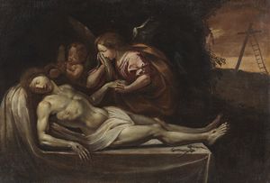ARTISTA DEL XVIII SECOLO - Compianto sul Cristo morto