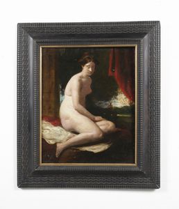 ETTY WILLIAM (1787 - 1849) : Attribuito a. Nudo femminile  - Asta Asta 395 | ARTE ANTICA E DEL XIX SECOLO Online - Associazione Nazionale - Case d'Asta italiane