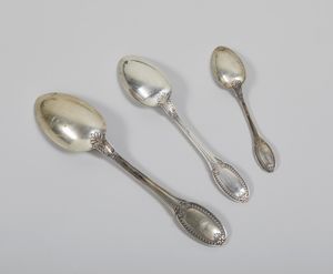 ARGENTIERE ITALIANO DEL XX SECOLO : Servizio miscellaneo di posate in argento da 12 (106 pezzi)  - Asta Asta 395 | ARTE ANTICA E DEL XIX SECOLO Online - Associazione Nazionale - Case d'Asta italiane