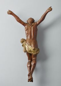 SCULTORE DELL'ITALIA SETTENTRIONALE DEL XVII SECOLO : Corpus Christi in legno di bosso parzialmente dorato  - Asta Asta 395 | ARTE ANTICA E DEL XIX SECOLO Online - Associazione Nazionale - Case d'Asta italiane
